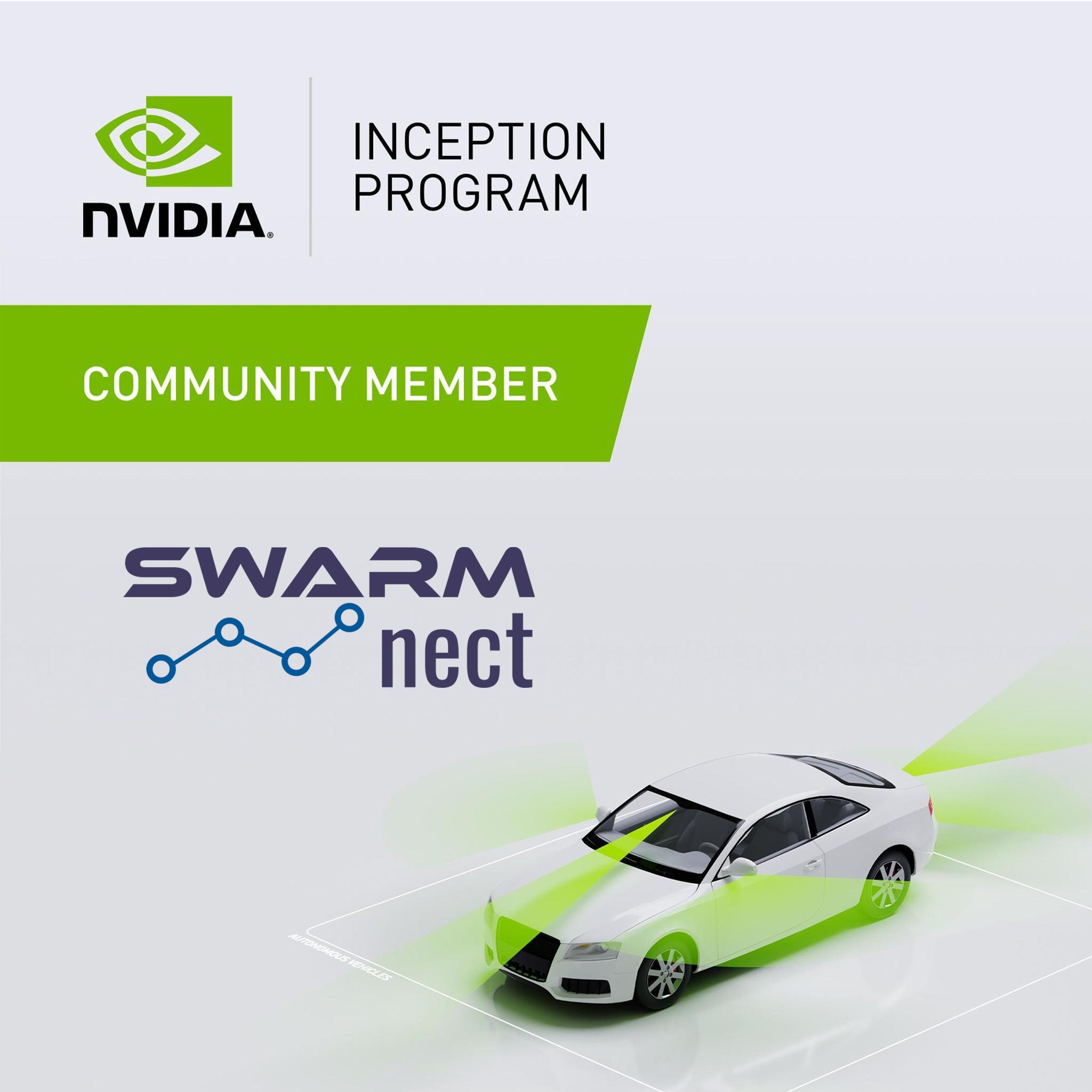 Image that shows NVIDIA Swarmnect partnership.